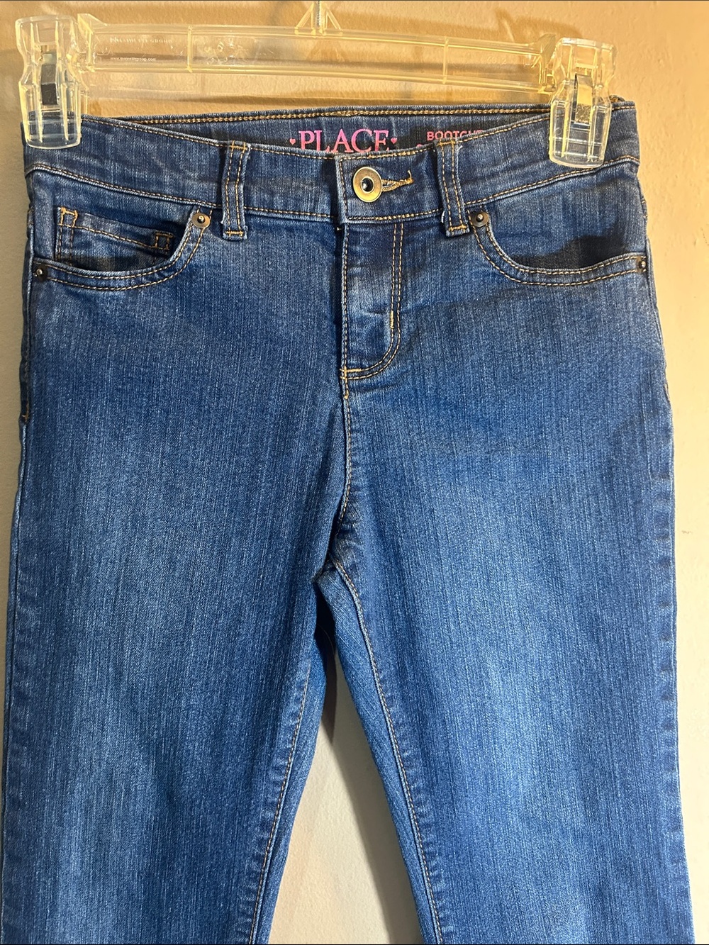 The Children's Place Girls' Bootcut Semi Evasee Blue Jeans. Size 10.